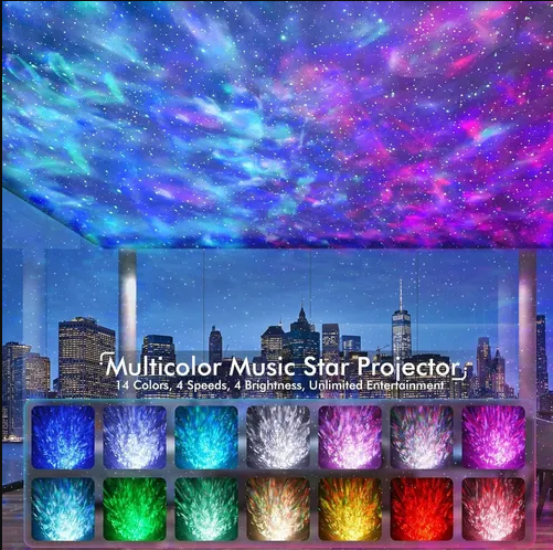 AuraDream – Proyector Galáctico 3 en 1 con Altavoz y Caja Musical