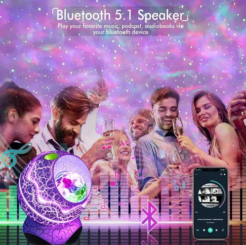 AuraDream – Proyector Galáctico 3 en 1 con Altavoz y Caja Musical