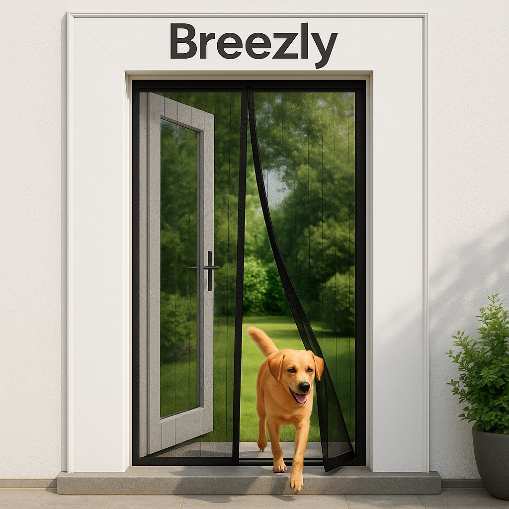 Breezly - Cortina Magnética Antimosquitos para Puerta (1m x 2.1m)