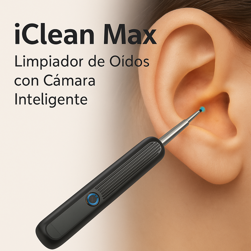 IClean Max – Limpiador de oídos inteligente con cámara HD