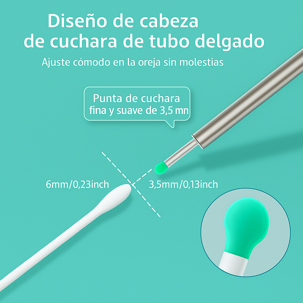 IClean Max – Limpiador de oídos inteligente con cámara HD