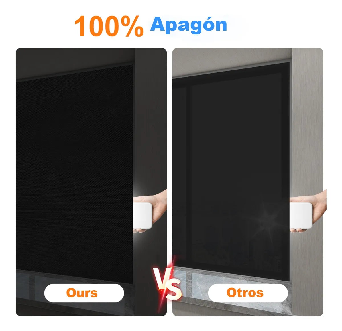 SunOff - Cortina Black Out Portátil 1.5 m × 2.4 m