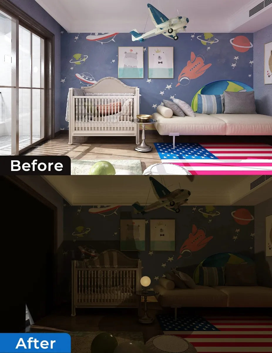 SunOff - Cortina Black Out Portátil 1.5 m × 2.4 m