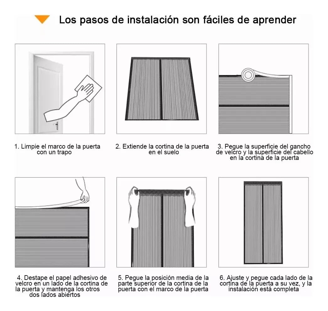 Breezly - Cortina Magnética Antimosquitos para Puerta (1m x 2.1m)