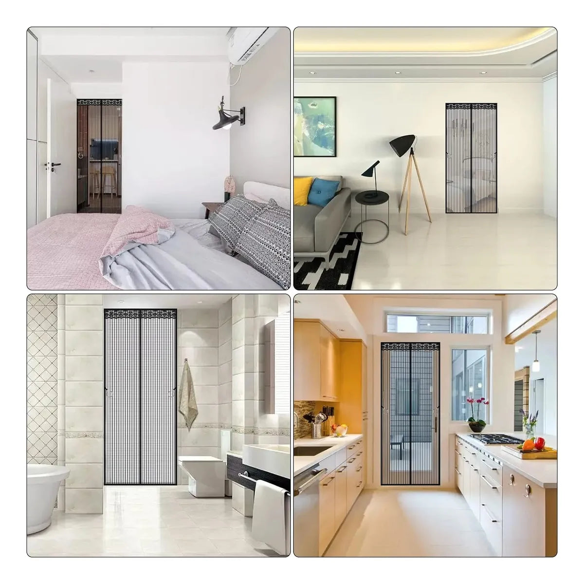 Breezly - Cortina Magnética Antimosquitos para Puerta (1m x 2.1m)