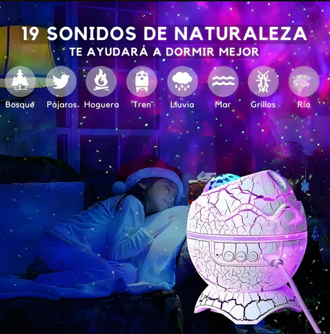 AuraDream – Proyector Galáctico 3 en 1 con Altavoz y Caja Musical