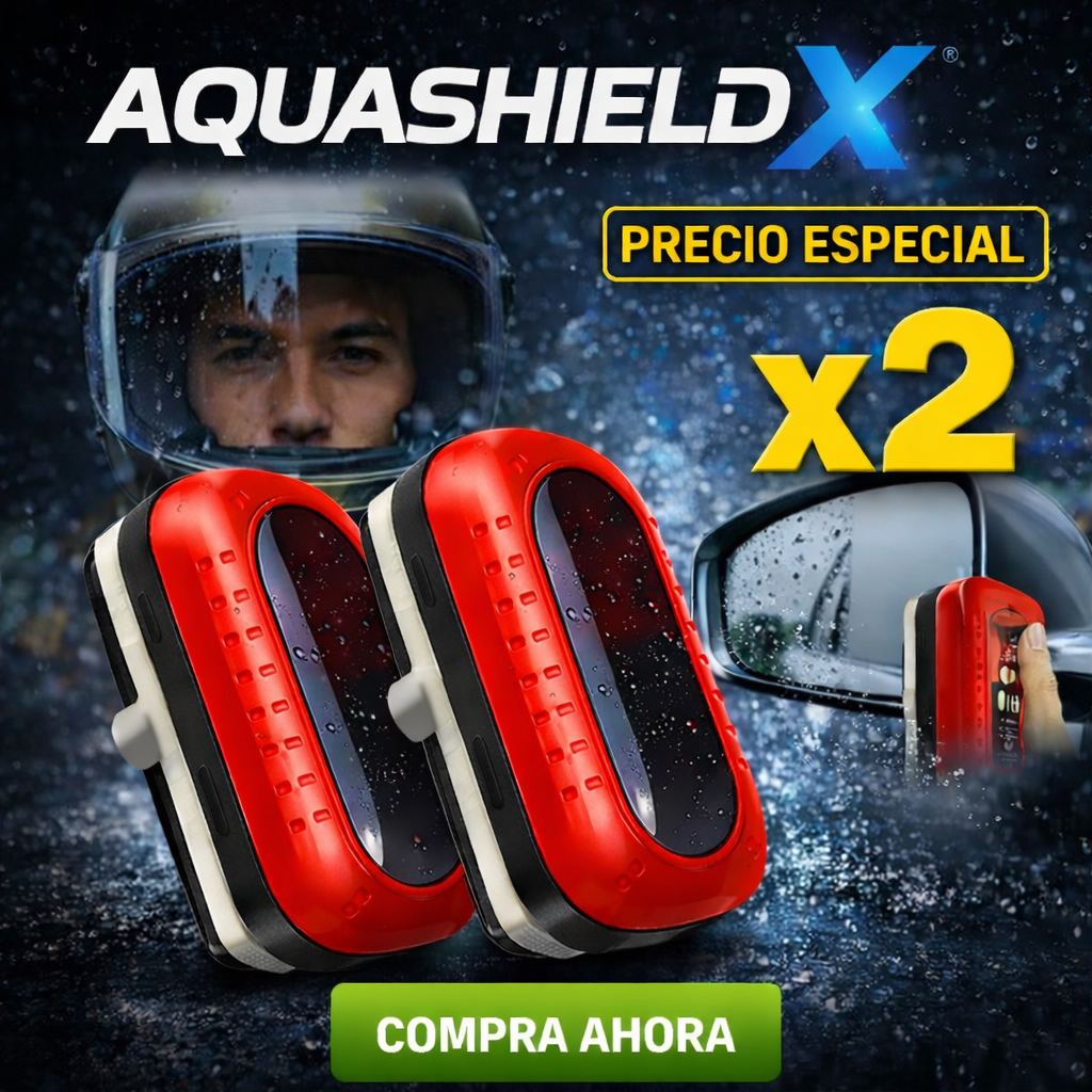 AquaShield X – 2 Limpiadores Antilluvia 120mL