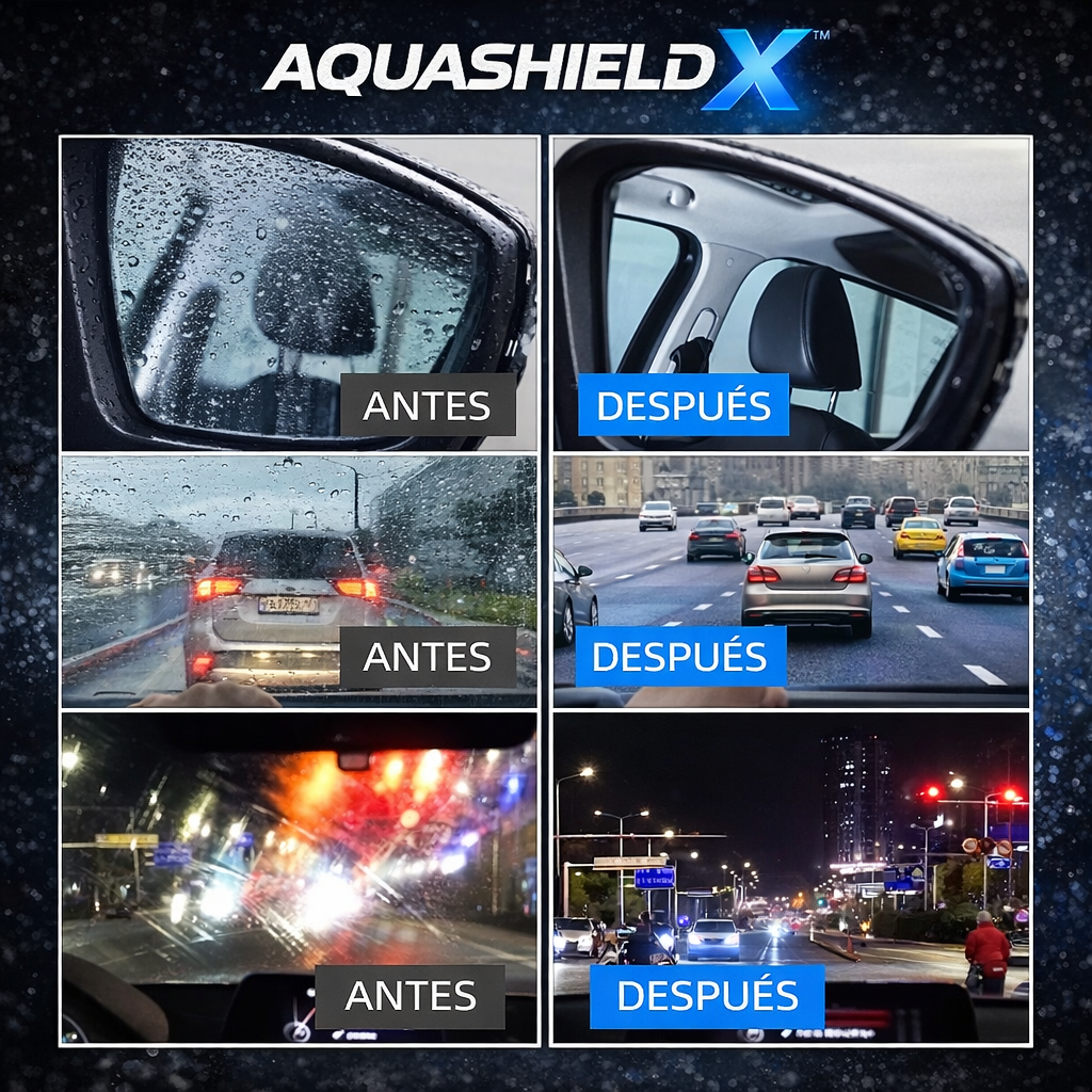 AquaShield X – 2 Limpiadores Antilluvia 120mL