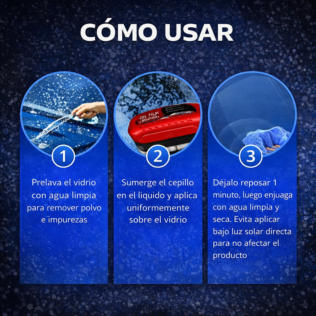 AquaShield X – 2 Limpiadores Antilluvia 120mL