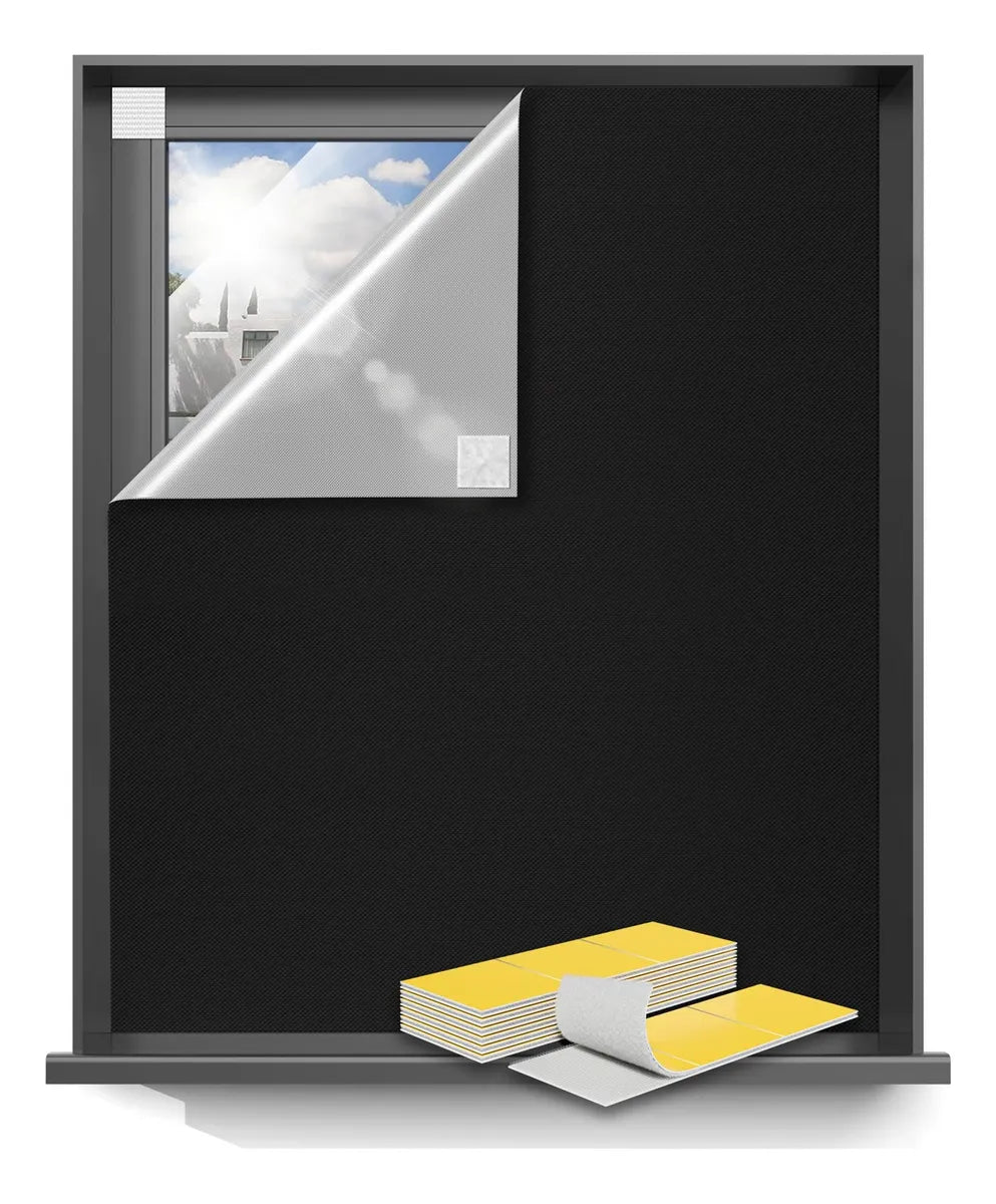 SunOff - Cortina Black Out Portátil 1.5 m × 2.4 m