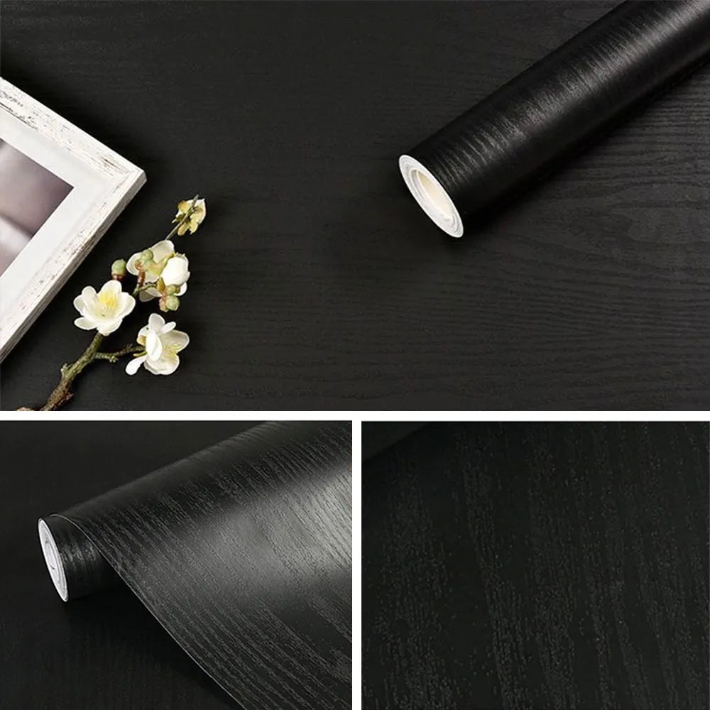 Woodyfi Papel Tapiz Autoadhesivo Madera – 10 m x 45 cm