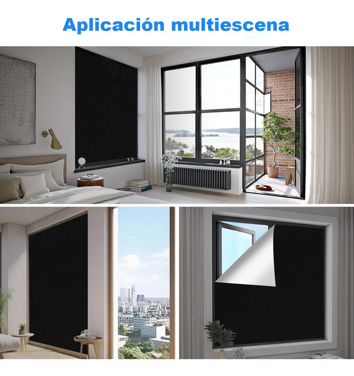 SunOff - Cortina Black Out Portátil 1.5 m × 2.4 m